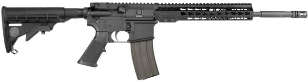 Armalite M15A4C AK-47 Rifle, 7.62 MM X 39mm, 16 in, Semi-Auto, Collapsible Stock, Green/Black Finish, 30 Rds