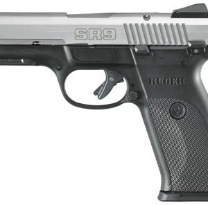 Ruger SR9 Standard 9mm 4.14″ 10+1 Black Syn Grip & Frame Brushed SS Slide