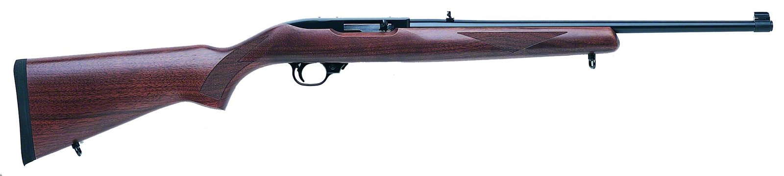 Ruger 1102 10/22 Semi-Automatic 22 Long Rifle 18.5″ Walnut Blue