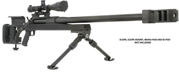 Armalite AR-50BMG Left-Hand Single Shot Bolt Action Sniper Rifle 50A1BL, 50 BMG, 31 in, Black Stock, Black Finish