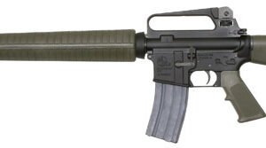 Armalite M15A2 Tactical AR-15 Rifle, 223 Remington, 20″ Chrome Lined HBAR, Semi-Auto, Green Fbrglass Stock, Black Steel Finish, 30 Rds