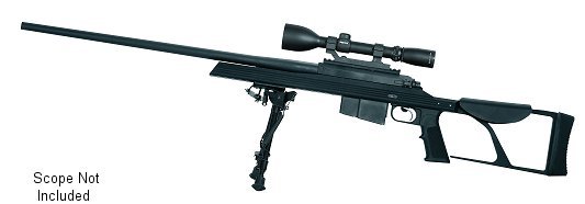 Armalite AR-30 Sniper Rifle 30M308, 308 Win Mag, 26″, Bolt Action, Black, Three Section Stock, Black Steel Finish, 5 Rds, Bipod/Scope not Included