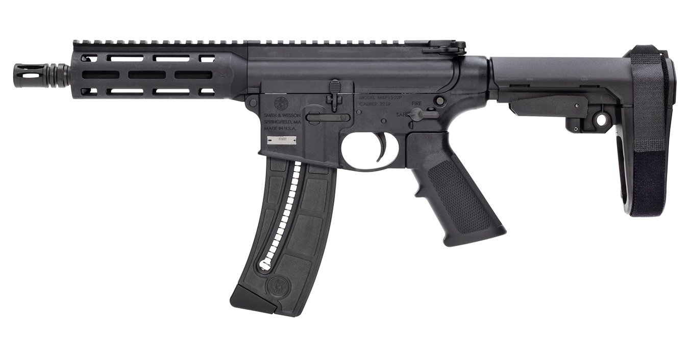 Smith & Wesson M&P15-22 22 LR AR-Pistol with SBA3 Pistol Brace - Image 2