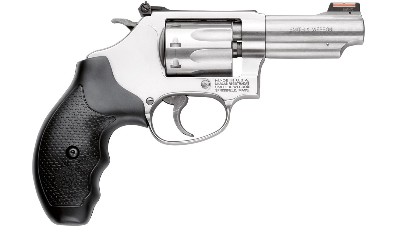 Smith & Wesson Model 63 22LR J-Frame Revolver with Hi-VIZ Fiber Optic Red Sight