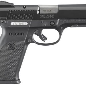 Ruger SR40 Standard 40 S&W 4.14″ 10+1 Black Syn Grip Black/Black Nitride