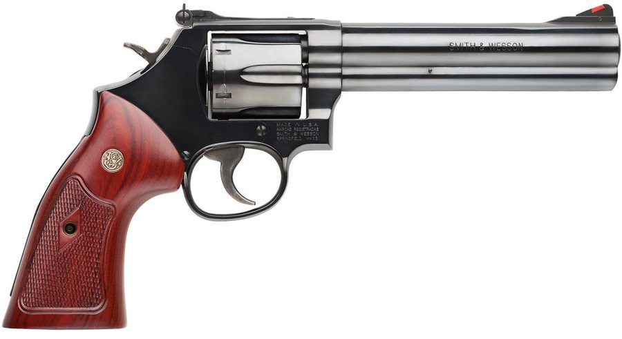 Smith & Wesson Model 586 Classic 357 Magnum 6-inch with Wood Grips