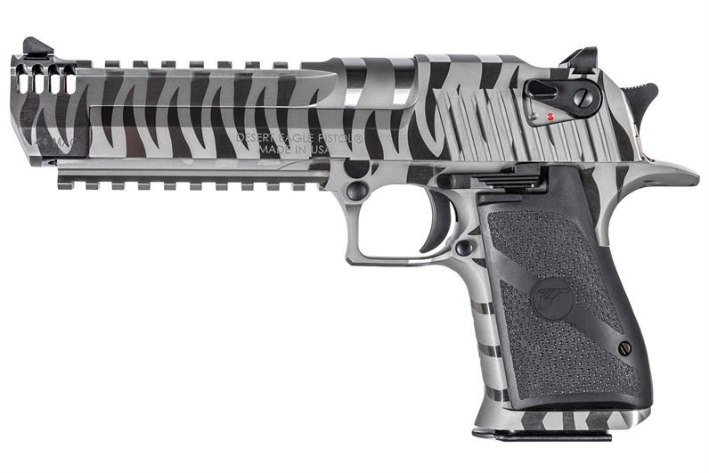Magnum Research Desert Eagle Mark XIX 44 Magnum Pistol with White Tiger Finish
