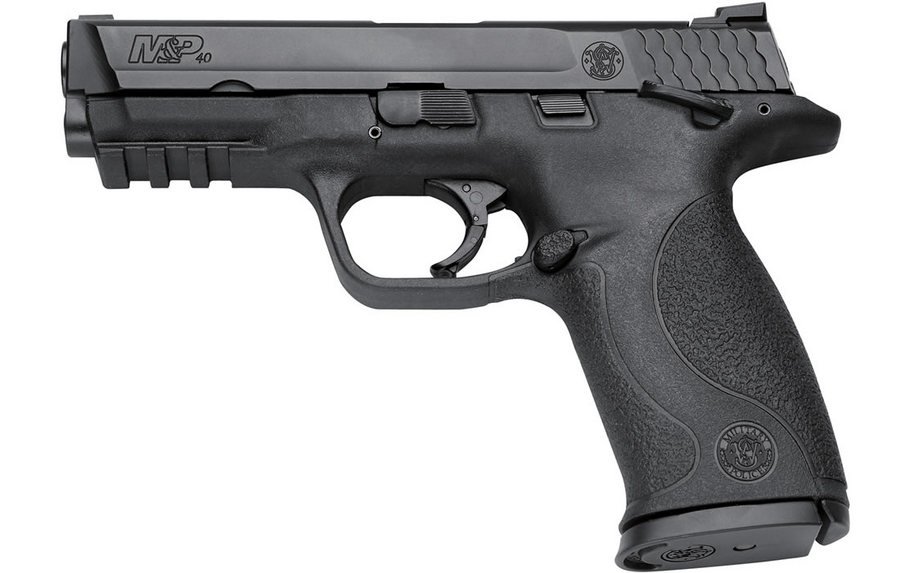 Smith & Wesson M&P40 40 S&W Centerfire Pistol with Night Sights, Three Magazines and Manual Safety