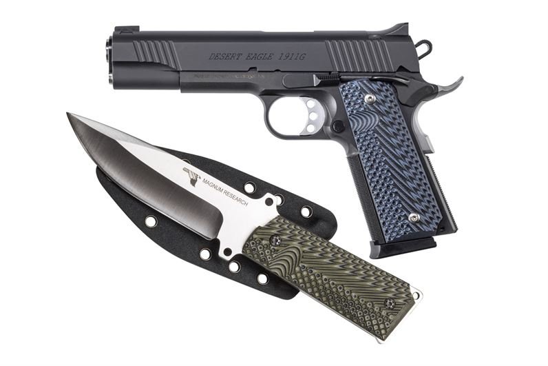 Magnum Research 1911G 45 ACP Pistol with Fixed Blade Knife