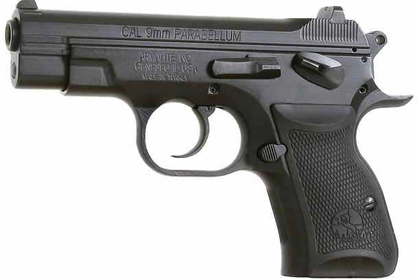 ArmaLite AR-24 Compact Pistol 24K-13, 9mm, 3.89″, Checkered Grip, Manganese Phosphate Finish, Fixed Sights, 13 Rd