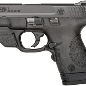 Smith & Wesson M&P40 Shield 40 S&W Centerfire Pistol with Green Crimson Trace Laserguard