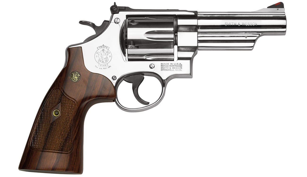 Smith & Wesson Model 29 Classic 44 Magnum 4-inch Barrel with Nickel Finish and Walnut Grips