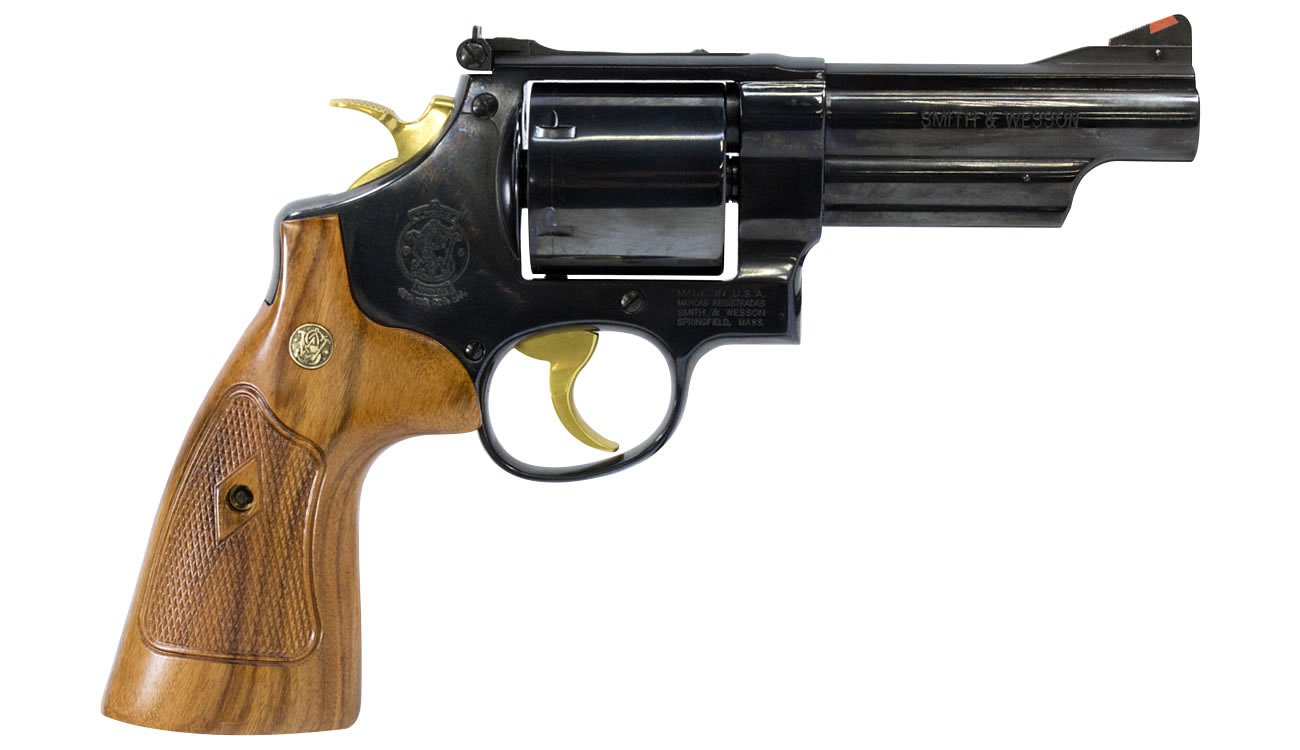 Smith & Wesson Model 29 44 Magnum with Unfluted Cylinder and Gold Accents