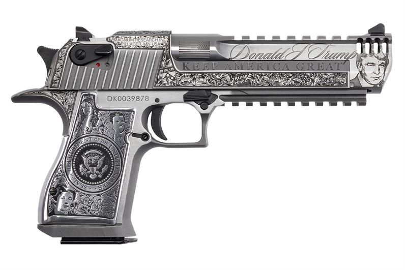 Magnum Research Mark XIX Presidential Desert Eagle 50 AE Donald Trump Custom Pistol