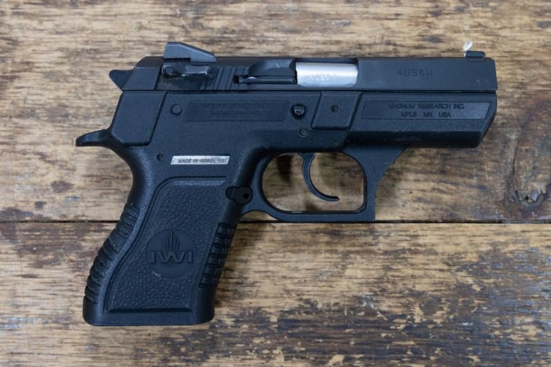 Magnum Research IWI Desert Eagle 40 S&W Police Trade-In Pistol (Magazine Not Included)