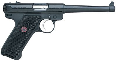 Ruger Mark III Standard 22LR 6″ 10+1 Black Syn Grip Blue Steel