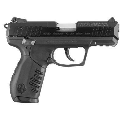 Ruger SR22 10 Round 3.5″ Black Adodized Finish Adjustable Sights