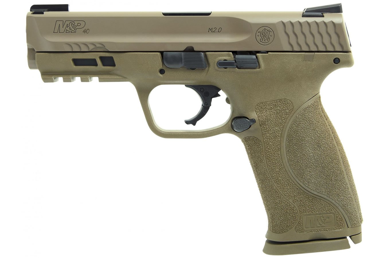 Smith & Wesson M&P40 M2.0 40 S&W Flat Dark Earth (FDE) Centerfire Pistol with TruGlo TFX Sights