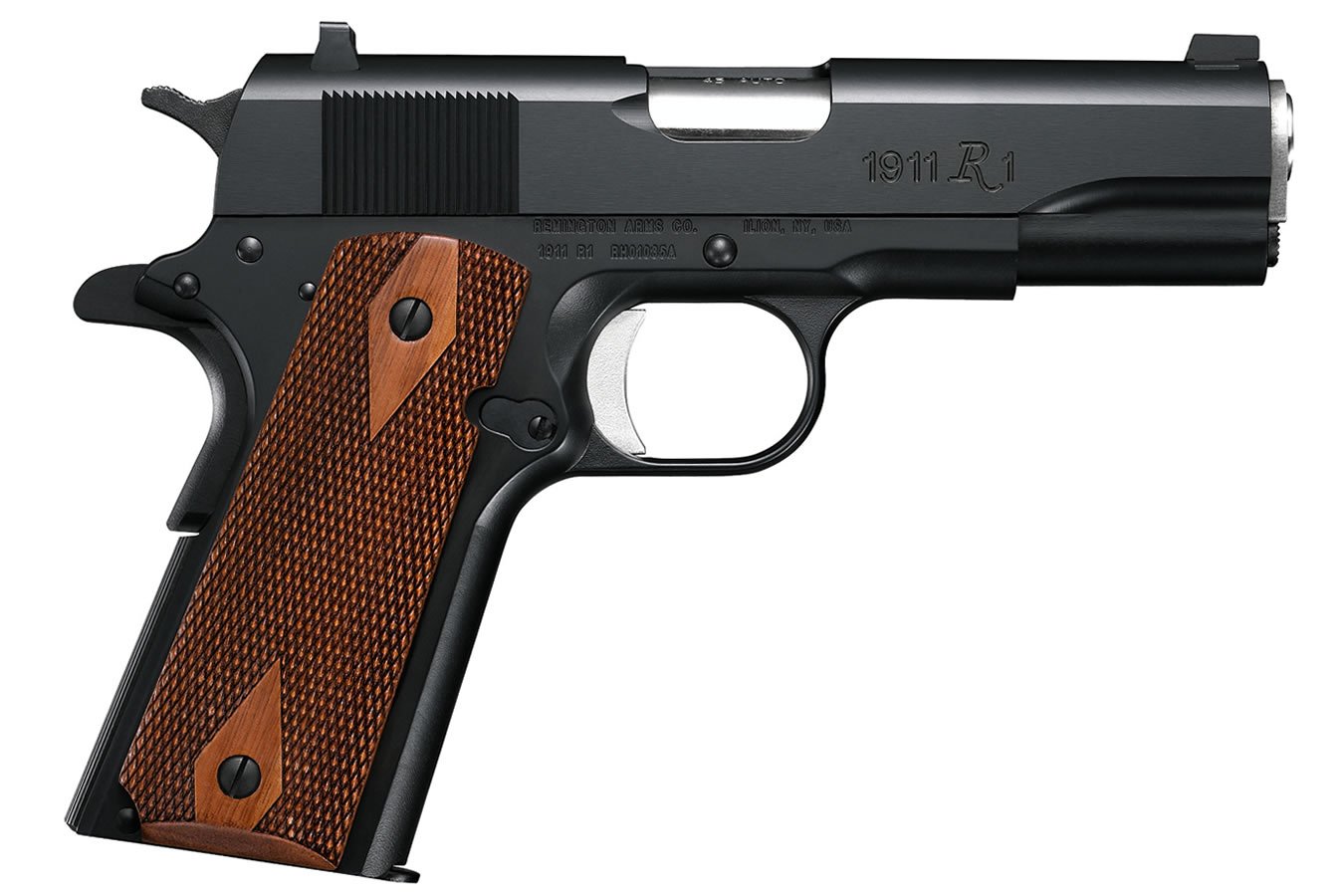 Remington 1911 R1 Commander 45 ACP with Walnut Grips