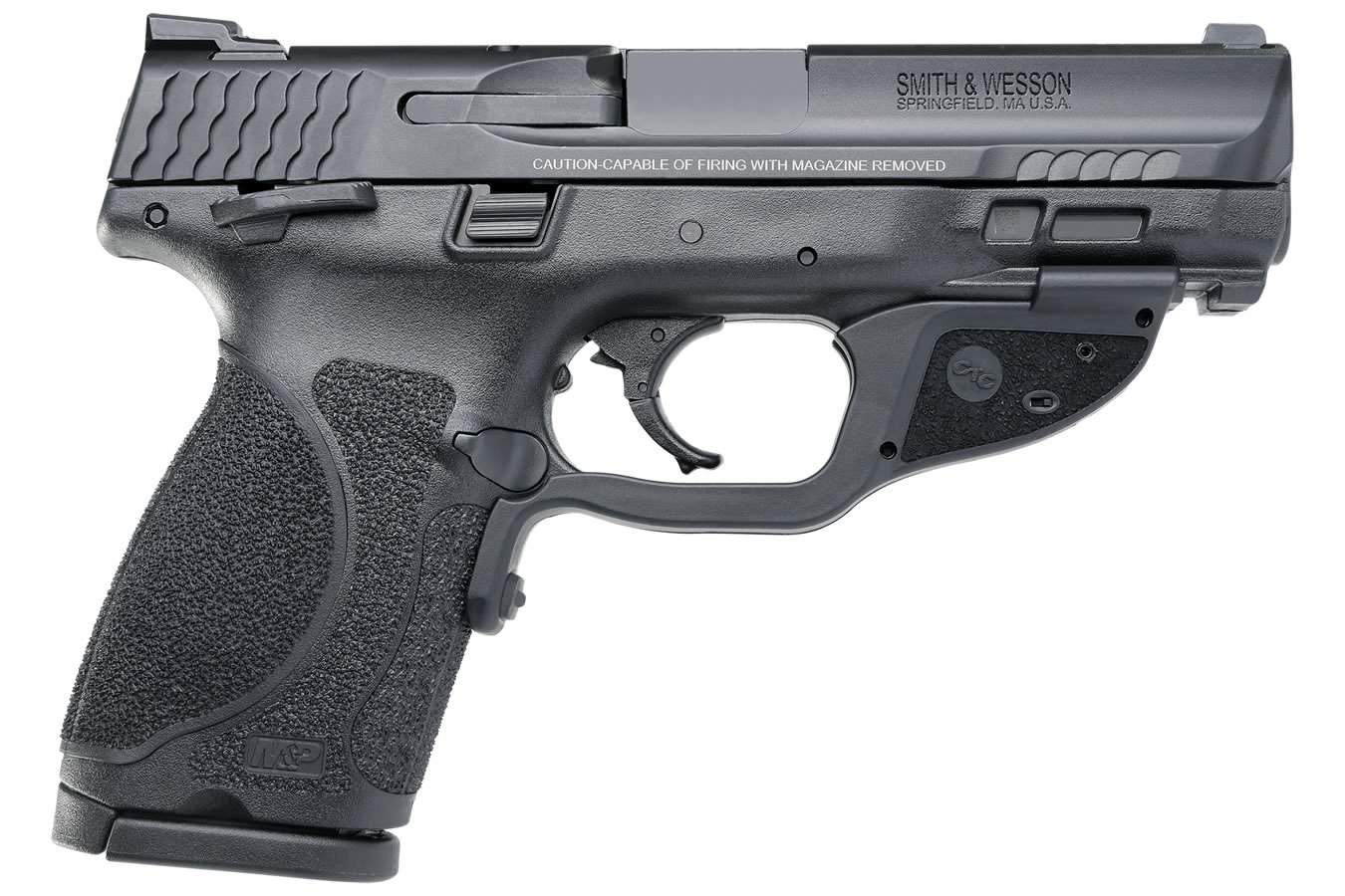 Smith & Wesson M&P9 M2.0 Compact with Crimson Trace Green Laserguard and Thumb Safety