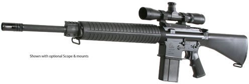 Armalite A4 Semi-Auto Carbine10A4BF, 308 Winchester, 20 in Chrome Lined, A2 Buttstock, Black Finish