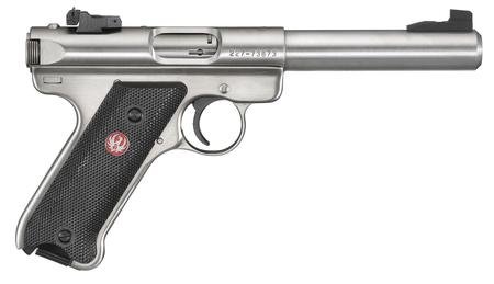 Ruger 10103 Mark III Target Semi Auto Pistol 22 LR, 5.5 in, Syn Grp, 10+1 Rnd, Full Sz S/S Frame