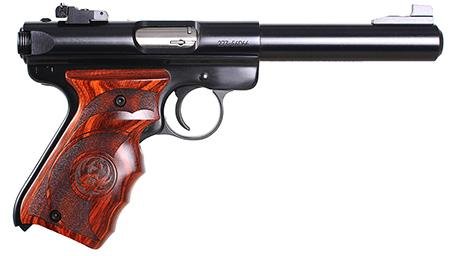Ruger Mark III Target 22 LR 5.5″ 10+1 Laminate Grips Blued Finish