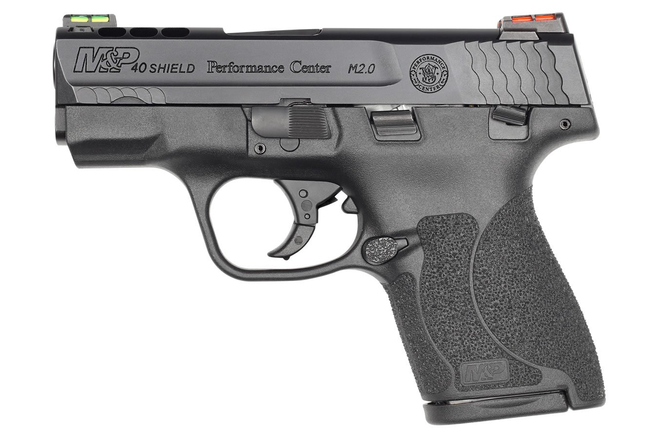 Smith & Wesson M&P40 Shield M2.0 Performance Center Ported 40 S&W with HI-VIZ Fiber Optic Sights