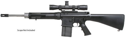 Armalite 10 T Semi-Auto Rifle 10TCBNF, 7.62x51mm NATO, 16 in, Polymer Stock, Black Receiver/Stainless Barrel Finish