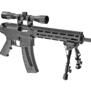 Smith & Wesson M&P15-22 Sport OR 22LR with 4×32 Riflescope and Caldwell XLA Bipod