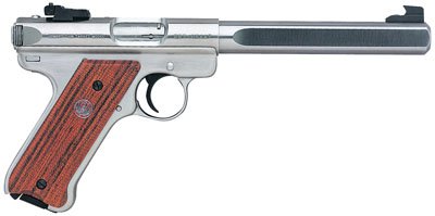 Ruger 10112 Mark III Competition 22LR 6.87″ 10+1 Cocobolo w/Thumbrest Grip SS