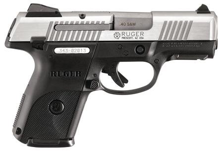 RUGER SR40C Compact .40 Smith & Wesson 3.5 Inch Barrel Brushed Stainless Steel Slide 15 Round