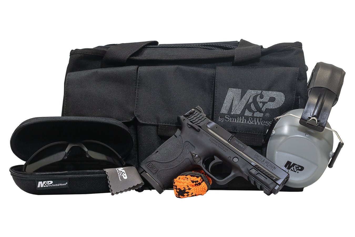 Smith & Wesson M&P380 Shield EZ 380 ACP Range Kit with Handgun Case, Hearing/Eye Protection and Cleaner