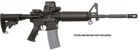 Armalite M-15A4 Tactical Post-Ban AR-15 Rifle LEC15A4CBK2, 223 Remington/5.56 NATO, 16″, Collapsible Stock, Black Finish, 30 Rd