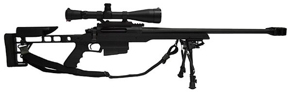 Armalite AR-30A1 Rifle 30A1B300, 300 Winchester Magnum, 24″, Fixed Stock, Black Finish