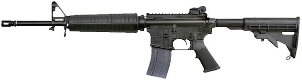 Armalite A4 (Ca Approved) Semi-Auto AR-15 Rifle 15A4CBA2KCA, 223 Remington/5.56 NATO, 16″, Synthetic Stock, Black Finish