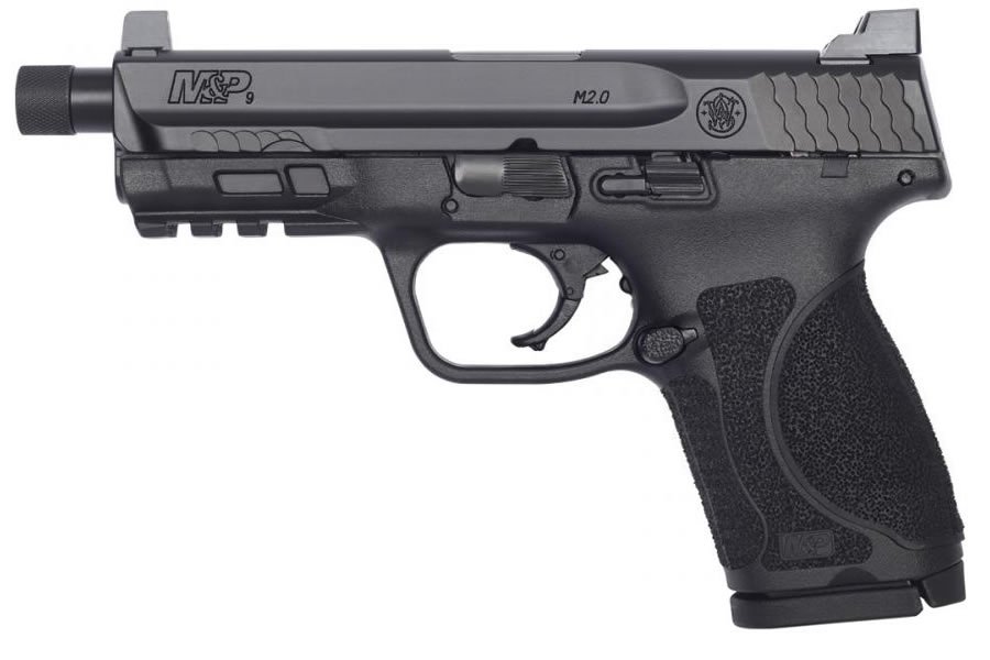 Smith & Wesson M&P9 M2.0 Compact 9mm Striker-Fired Pistol with Threaded Barrel and Suppressor He