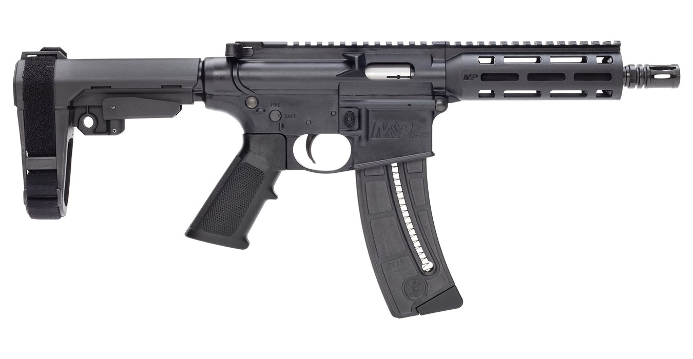 Smith & Wesson M&P15-22 22 LR AR-Pistol with SBA3 Pistol Brace