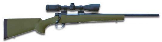 Howa Ranchland Compact Rifle Combo HGR36408G, 22-250 Remington, 20 in, Green Synthetic Stock, Blue Finish, w/Scope & Rings
