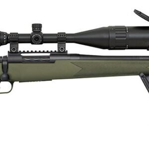 Mossberg Night Train Bolt Action Rifle 27924, 308 Winchester, 22″, Green Synthetic Stock, Blued Finish