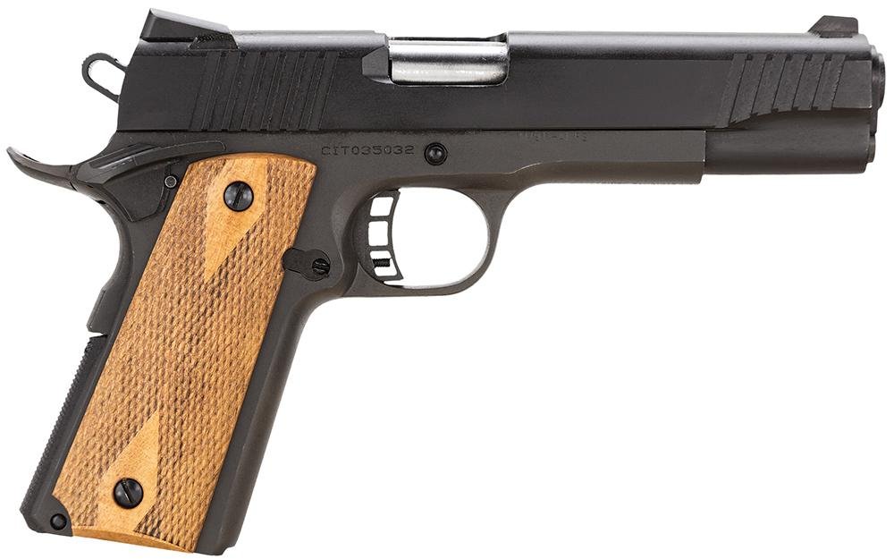 Howa Citadel M-1911 Pistol CIT9MMFSP, 9mm, 5″, Wood Grips, Black Finish, 8 Rds