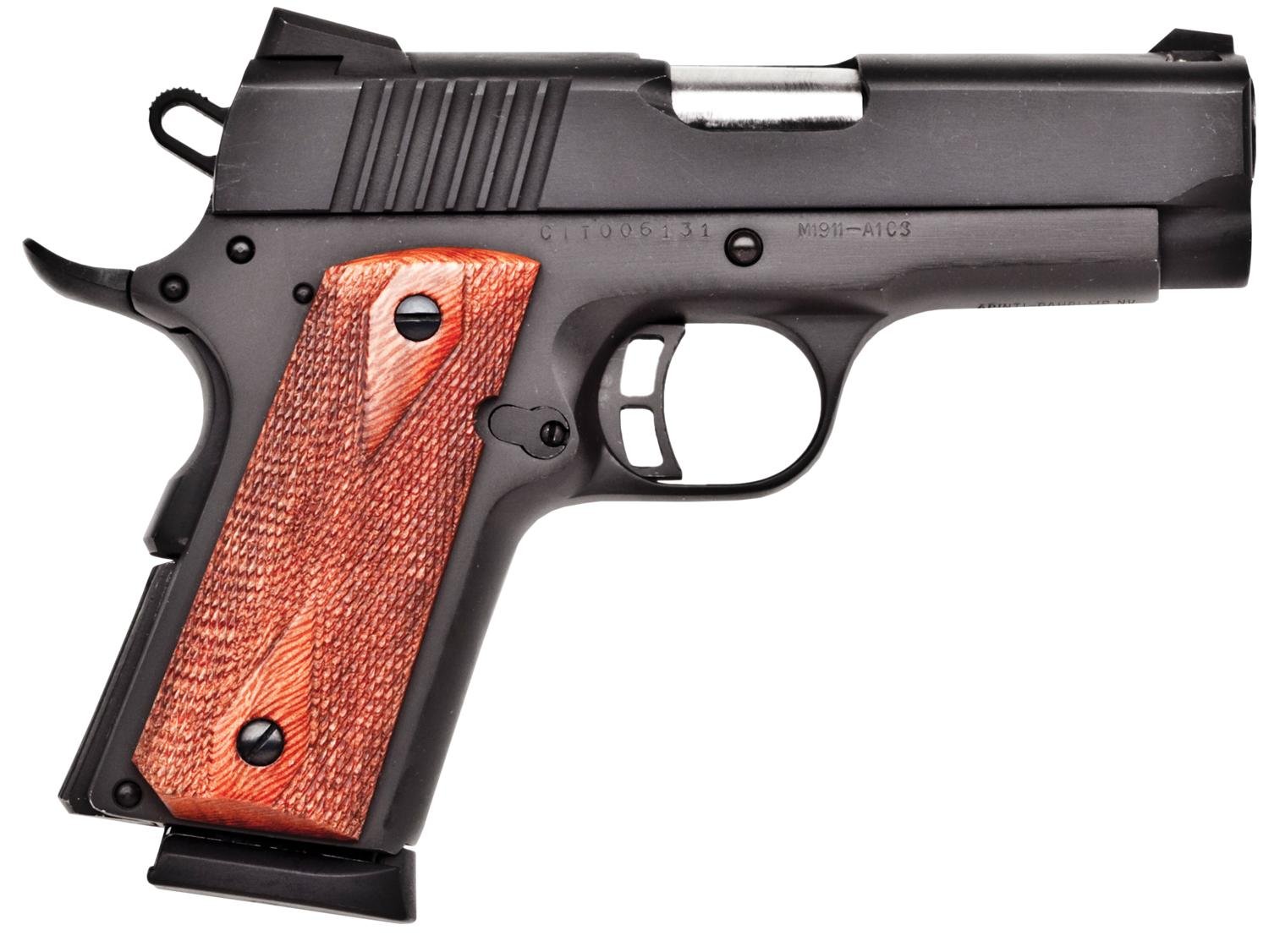 Howa Citadel M-1911 Pistol CIT9MMCSP, 9mm, 3.5″, Wood Grips, Black Finish, 7 Rds