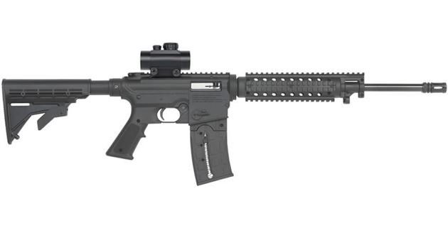 Mossberg CBC 715T Tactical 22LR Semi-Automatic Flat Top Rifle with Red Dot