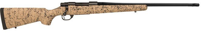 Howa HS Precision Rifle HHS75534, 6.5 PRC, 24″, Tan w/Black Webbing Stock, Black Finish, 4 Rd