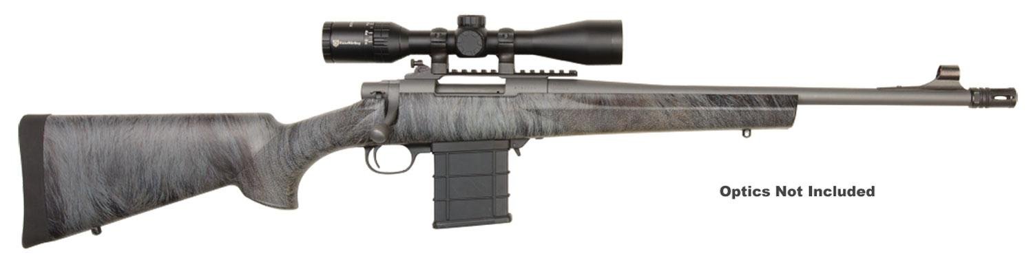 Howa Scout Feral Hog Bolt Action Rifle HSC63102, 308 Winchester, 18.5″, Thunder Mountain Feral Stock, Gray Finish, 5 Rd