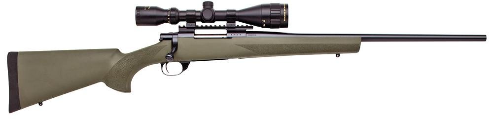 Howa Hogue Gameking Rifle Package HGK61208, 22-250 Remington, 22″, Green Hogue Overmolded Stock, Blued Finish