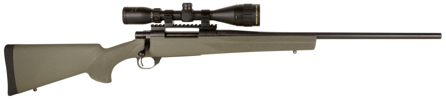 Howa Hogue Nikko Stirling Scoped Package Bolt Action Rifle HGK62408, 25-06 Remington, 22″, Hogue Overmolded Green Stock, Black Cerakote Finish, 5 Rds