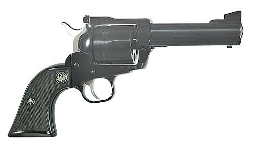 Ruger 10405 Blackhawk New Model 41 RemMag 4.62″ 6rd Black Hard Rubber Grip Blue