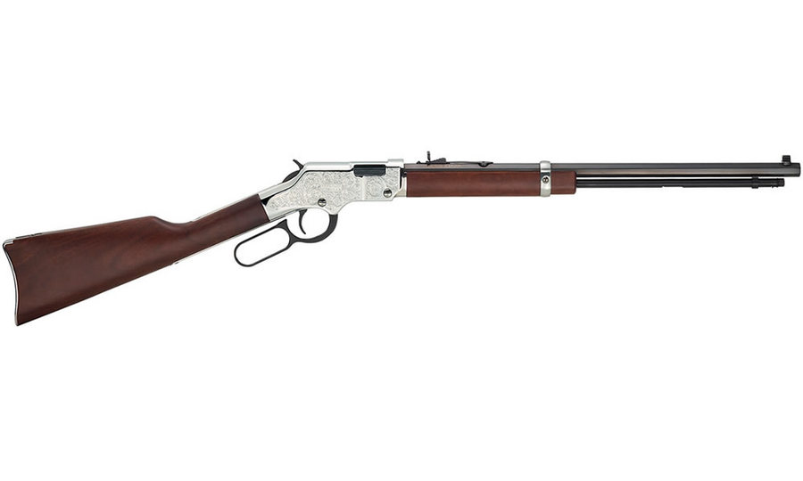 Henry Silver Eagle 22 Mag Engraved Lever Action Rifle