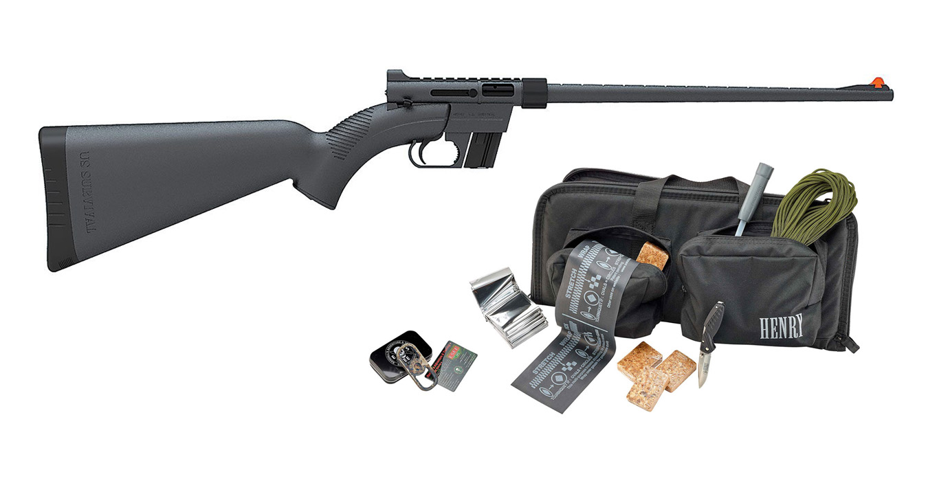 Henry US Survival AR-7 Black Rifle Kit w/Survival Gear and Bag